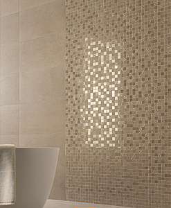 Background tile, Effect stone, Color beige, Ceramics, 30.5x56 cm, Finish matte